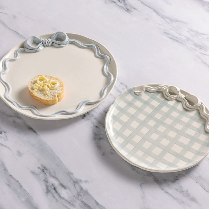 BOW NESTED PLATTER SET Mud Pie kitchen & entertaining BOW NESTED PLATTER SET Bonjour Fete - Party Supplies