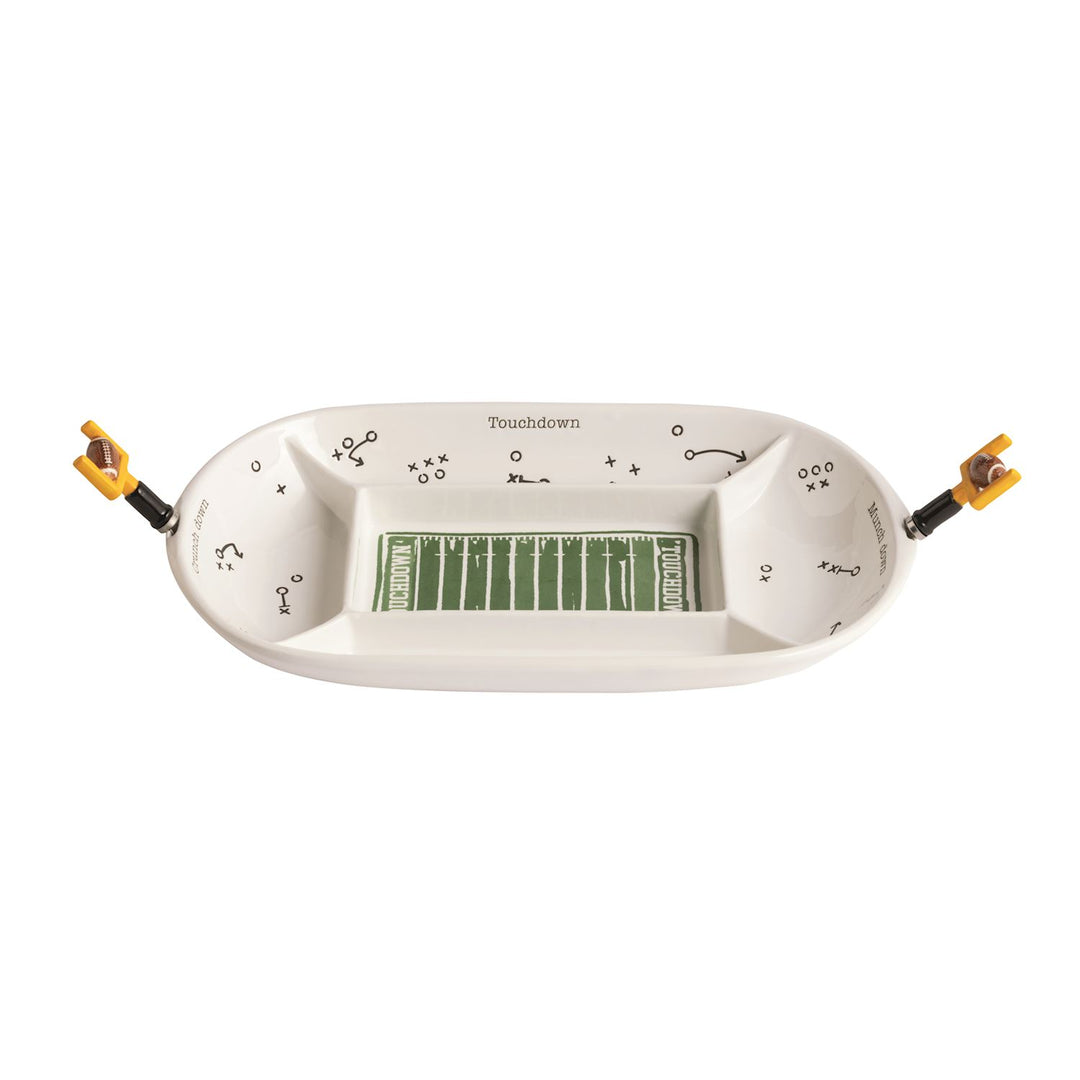 DIVIDED FOOTBALL FIELD PLATTER SET - Bonjour Fête 
