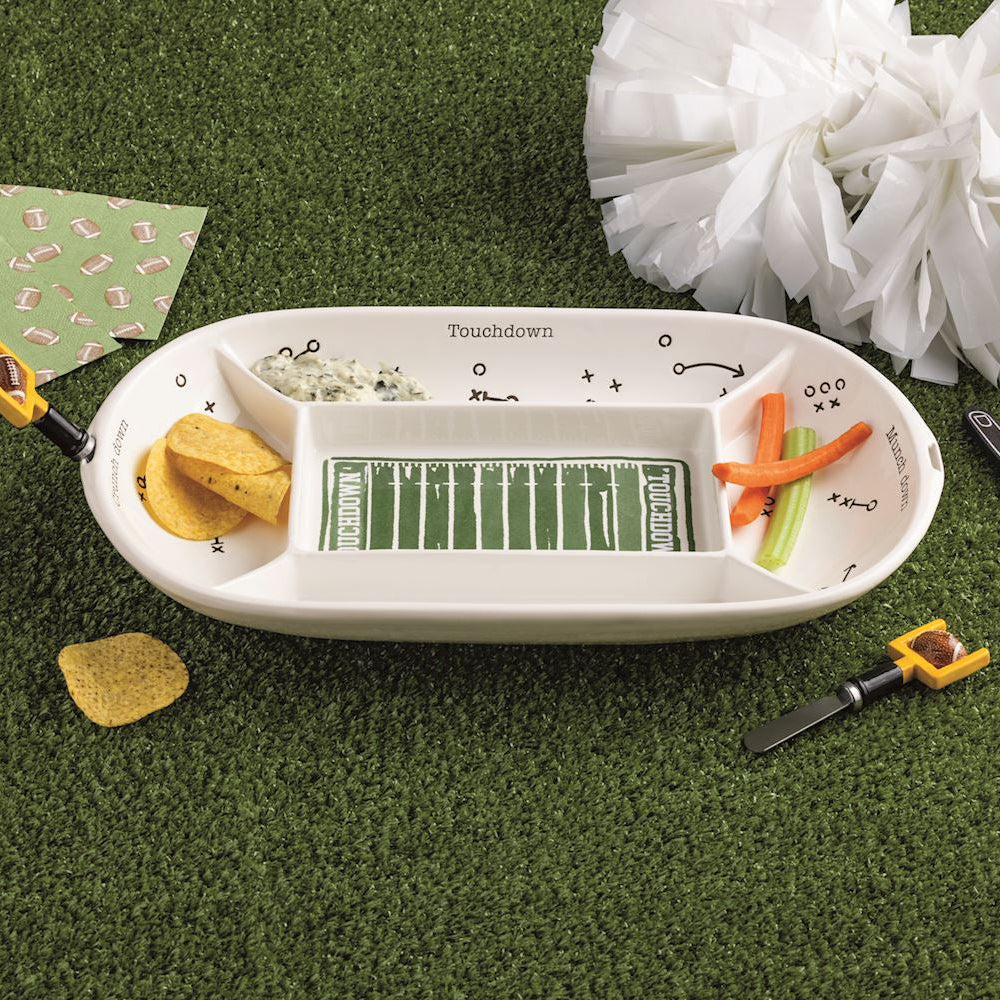 DIVIDED FOOTBALL FIELD PLATTER SET - Bonjour Fête 