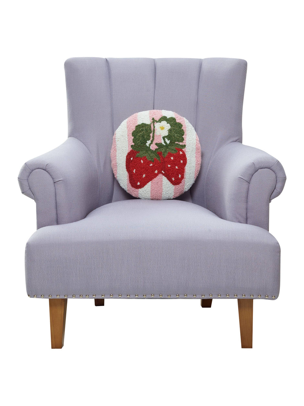 Stripe Strawberries Hook Pillow Peking Handicraft Stripe Strawberries Hook Pillow Bonjour Fete - Party Supplies