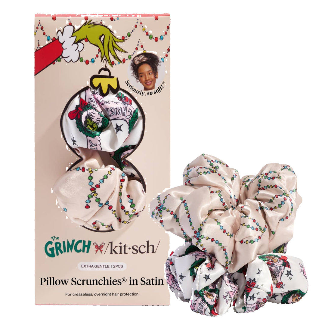 The Grinch x Kitsch Satin PillowScrunchies® in Cindy Lou Who KITSCH The Grinch x Kitsch Satin PillowScrunchies® in Cindy Lou Who Bonjour Fete - Party Supplies