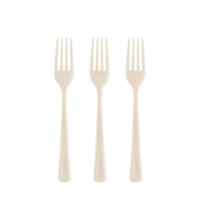 Ivory Plastic Forks