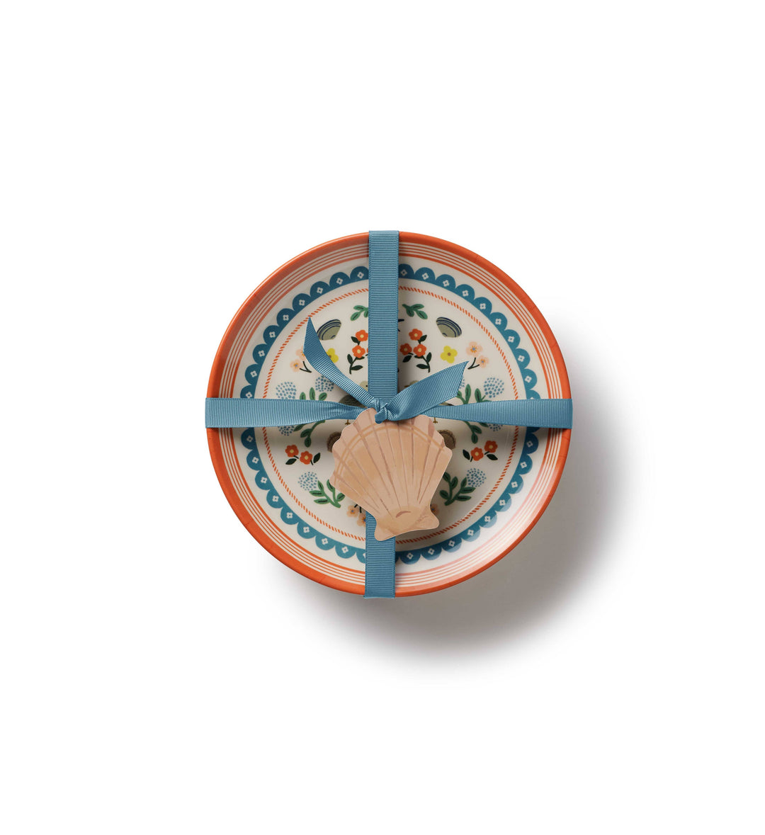 Seaside Melamine Dessert Plate Set Rifle Paper Co. Seaside Melamine Dessert Plate Set Bonjour Fete - Party Supplies