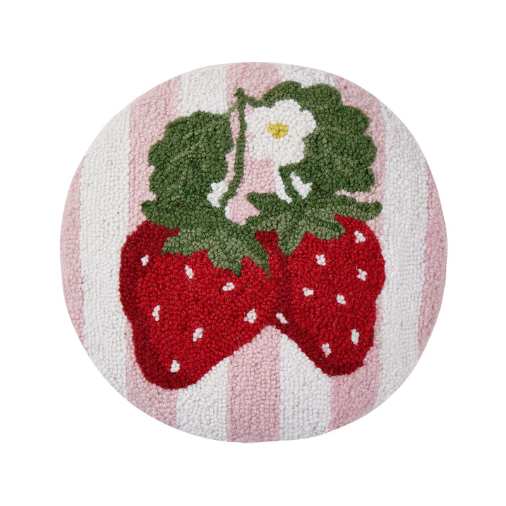 Stripe Strawberries Hook Pillow Peking Handicraft Stripe Strawberries Hook Pillow Bonjour Fete - Party Supplies