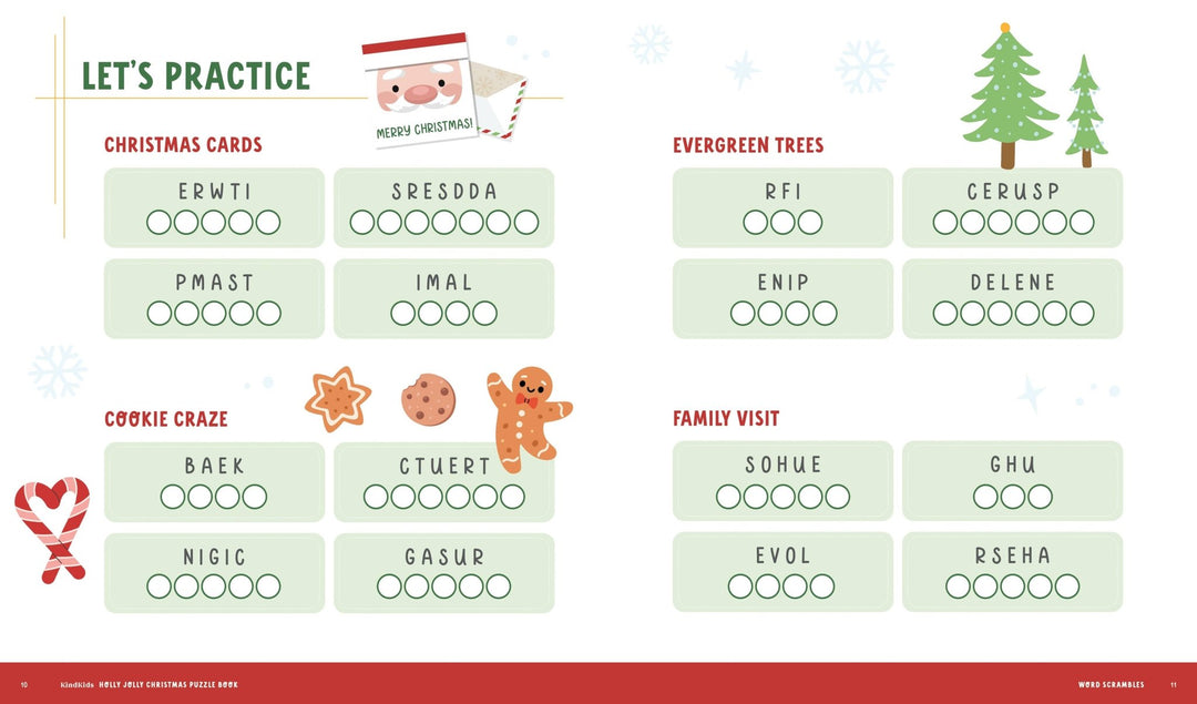 Holly Jolly Christmas Puzzle Book
