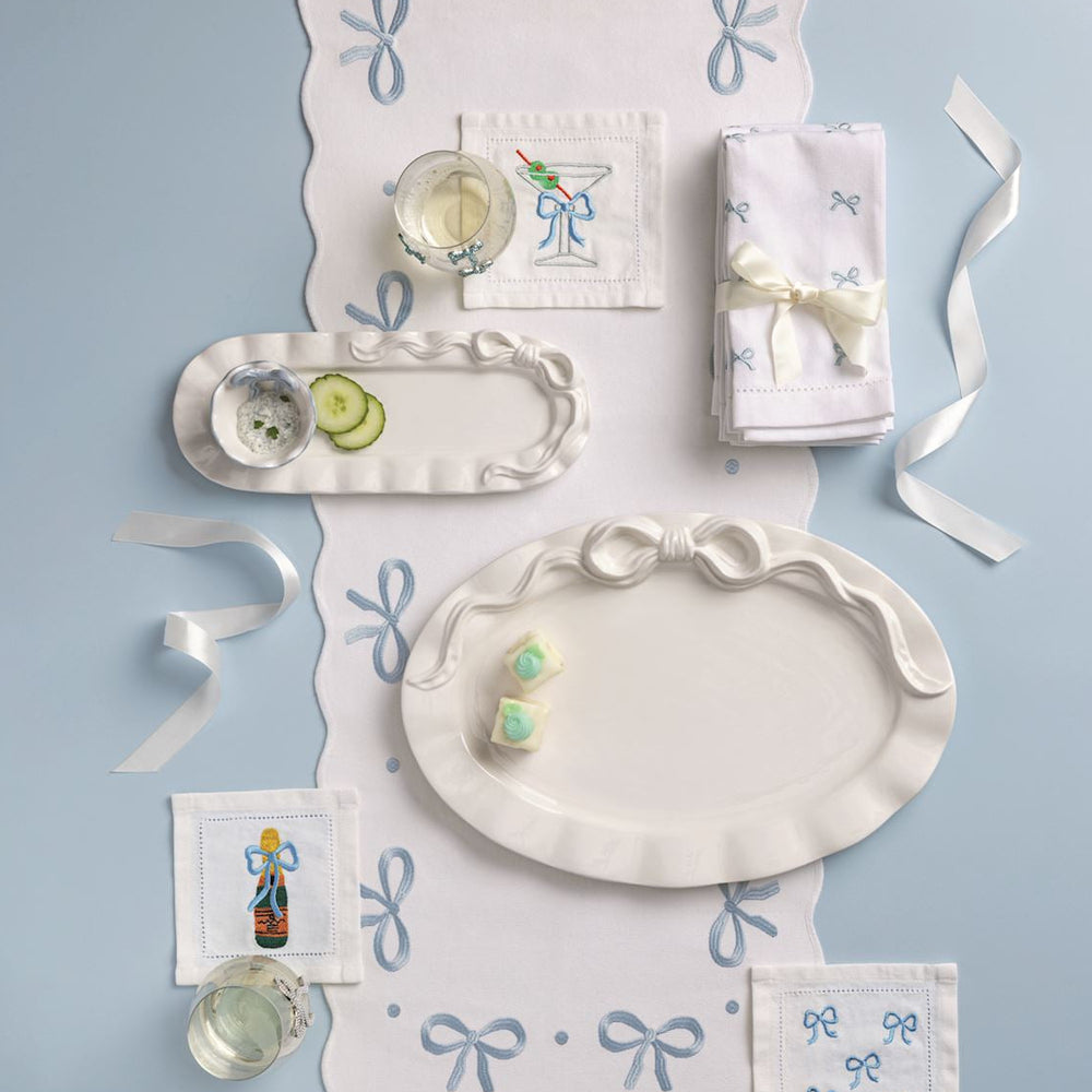 BOW TRAY & DIP BOWL SET Mud Pie kitchen & entertaining BOW TRAY & DIP BOWL SET Bonjour Fete - Party Supplies