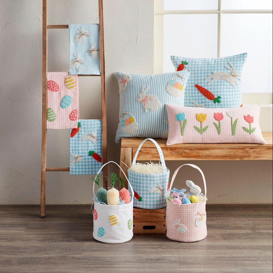 BEADED EASTER BASKET Mud Pie Easter Baskets BEADED EASTER BASKET Bonjour Fete - Party Supplies