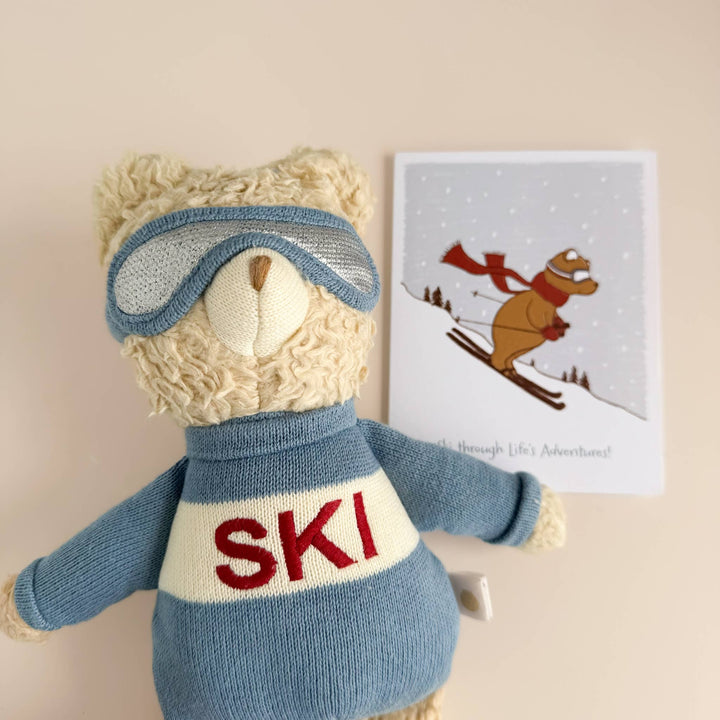 Plush Bear Ski Baby Kids Toy Animal Gift Winter Sport Snow The Blueberry Hill Plush Bear Ski Baby Kids Toy Animal Gift Winter Sport Snow Bonjour Fete - Party Supplies