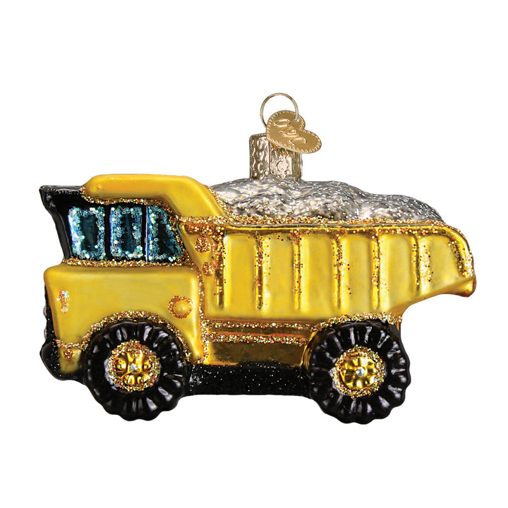Toy Dump Truck Ornament Old World Christmas 2.25 X 3.5 X 2.25 / 44085 Toy Dump Truck Ornament Bonjour Fete - Party Supplies