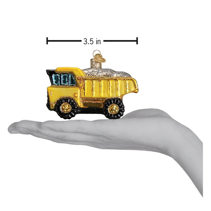 Toy Dump Truck Ornament Old World Christmas 2.25 X 3.5 X 2.25 / 44085 Toy Dump Truck Ornament Bonjour Fete - Party Supplies