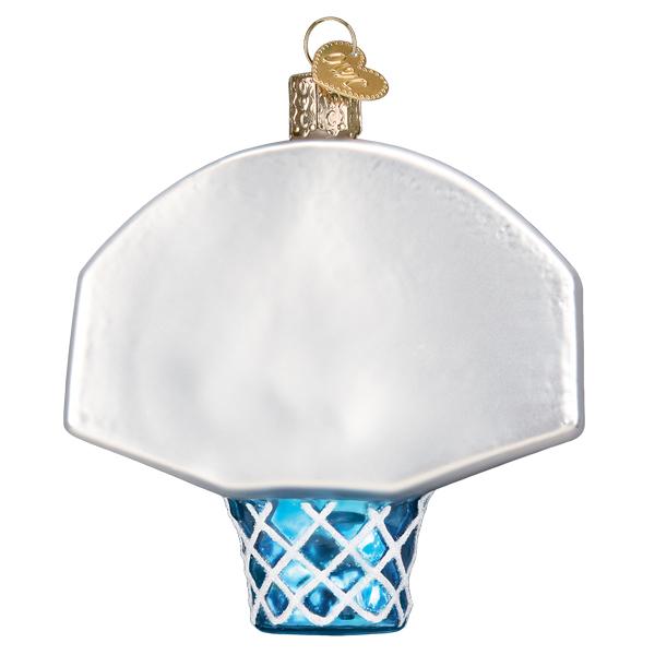 Basketball Hoop Ornament Old World Christmas 3.5 X 1.75 X 3.5 / 44164 Basketball Hoop Ornament Bonjour Fete - Party Supplies
