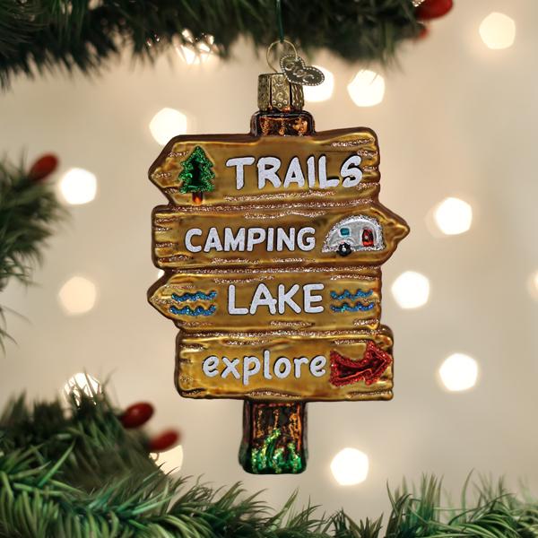 Gone Camping Ornament Old World Christmas 4.5 X 0.75 X 3 / 44168 Gone Camping Ornament Bonjour Fete - Party Supplies