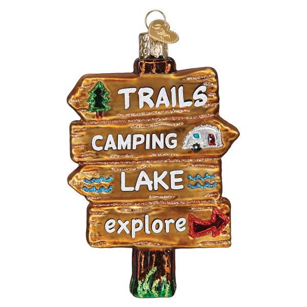 Gone Camping Ornament Old World Christmas 4.5 X 0.75 X 3 / 44168 Gone Camping Ornament Bonjour Fete - Party Supplies