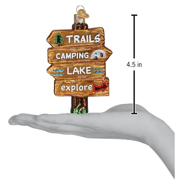 Gone Camping Ornament Old World Christmas 4.5 X 0.75 X 3 / 44168 Gone Camping Ornament Bonjour Fete - Party Supplies