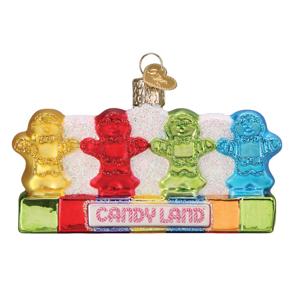 Second angle of the Candy Land Kids ornament on a white background