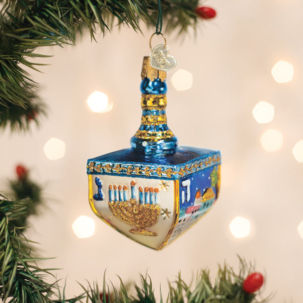 Hanukkah Dreidel Ornament Old World Christmas 3.5 X 2.88 X 2.88 / 44271 Hanukkah Dreidel Ornament Bonjour Fete - Party Supplies