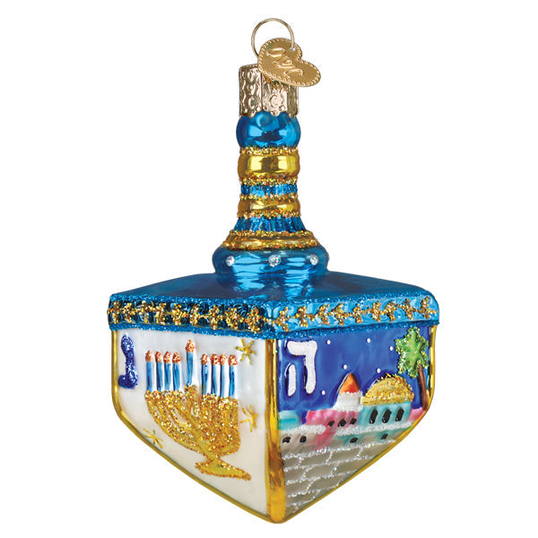 Hanukkah Dreidel Ornament Old World Christmas 3.5 X 2.88 X 2.88 / 44271 Hanukkah Dreidel Ornament Bonjour Fete - Party Supplies