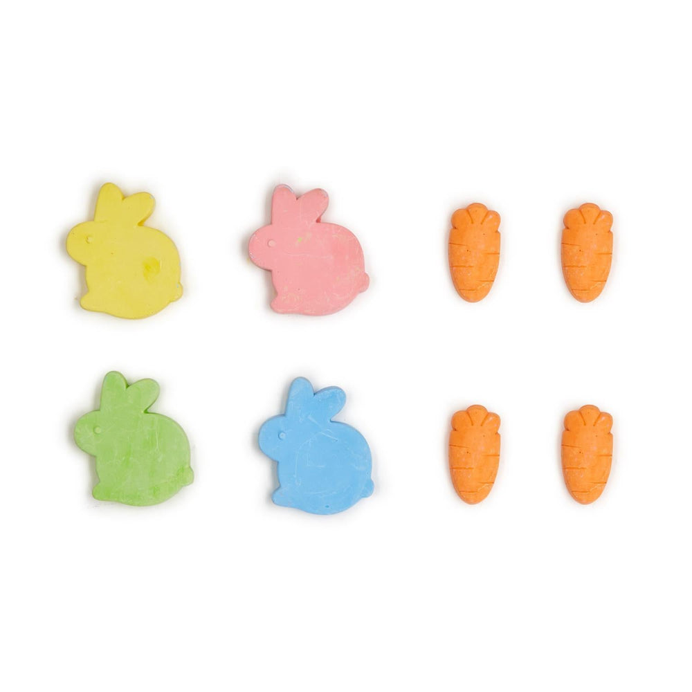 BUNNY AND CARROT CHALK SET Two's Company Easter Gifts & Basket Fillers BUNNY AND CARROT CHALK SET Bonjour Fete - Party Supplies
