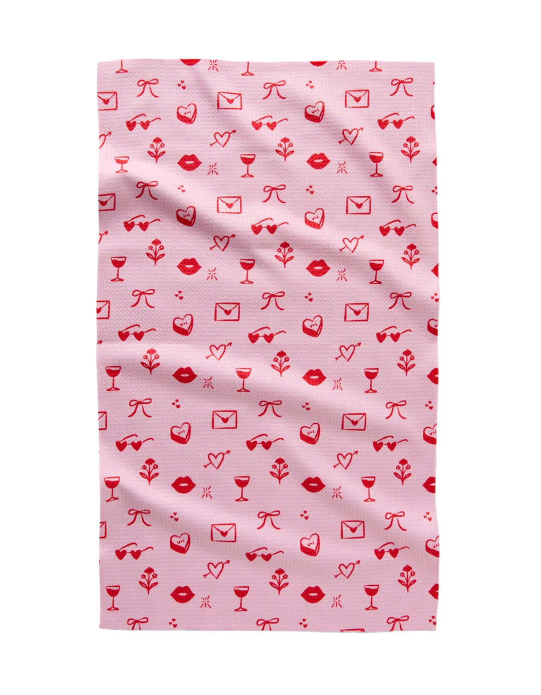 V Day Doodles Tea Towel Geometry V Day Doodles Tea Towel Bonjour Fete - Party Supplies