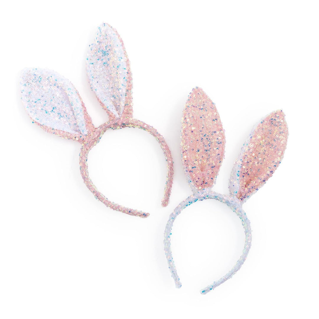 IRIDESCENT SEQUIN BUNNY EARS HEADBAND Two's Company Easter Gifts & Basket Fillers IRIDESCENT SEQUIN BUNNY EARS HEADBAND Bonjour Fete - Party Supplies