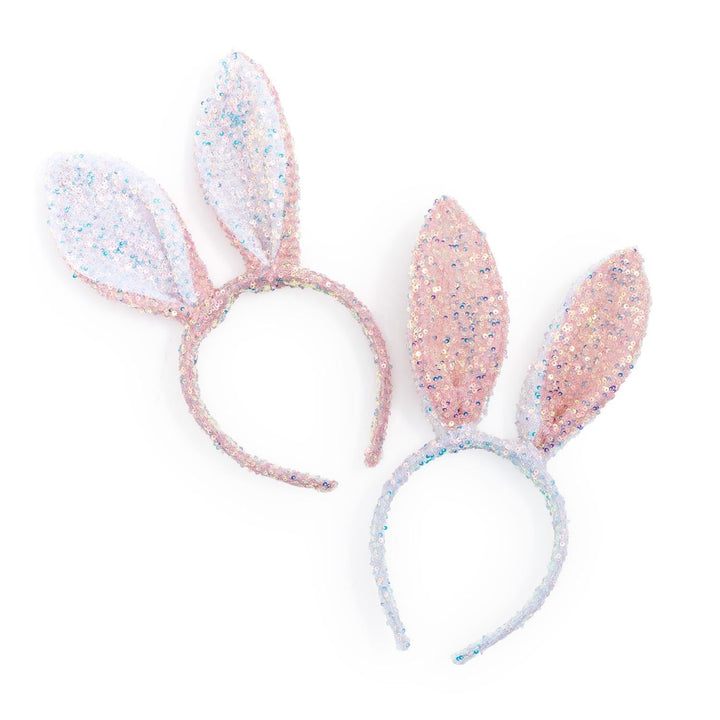 IRIDESCENT SEQUIN BUNNY EARS HEADBAND Two's Company Easter Gifts & Basket Fillers IRIDESCENT SEQUIN BUNNY EARS HEADBAND Bonjour Fete - Party Supplies