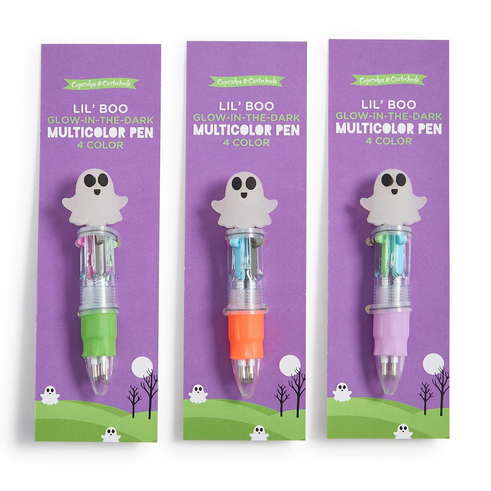 GLOW IN THE DARK GHOST MULTICOLOR PEN - Bonjour Fête 