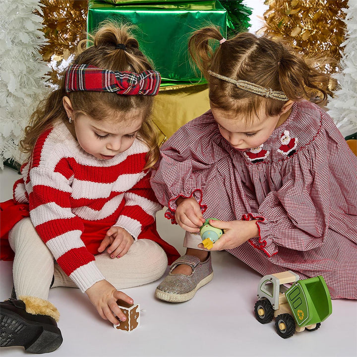 CHRISTMAS WOODEN WIND UP SPINNING TOY - Bonjour Fête 