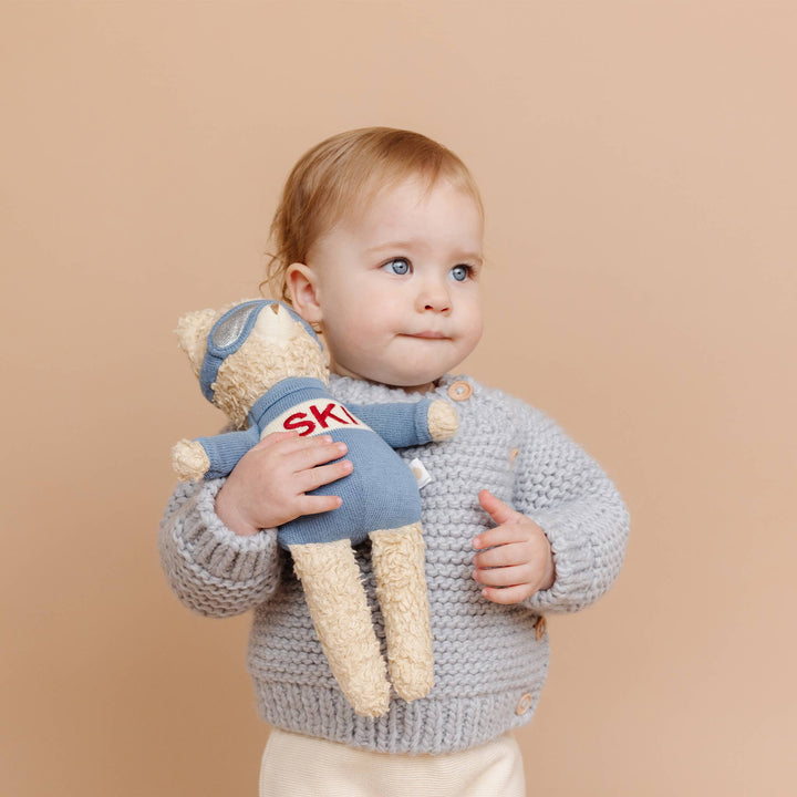 Plush Bear Ski Baby Kids Toy Animal Gift Winter Sport Snow The Blueberry Hill Plush Bear Ski Baby Kids Toy Animal Gift Winter Sport Snow Bonjour Fete - Party Supplies
