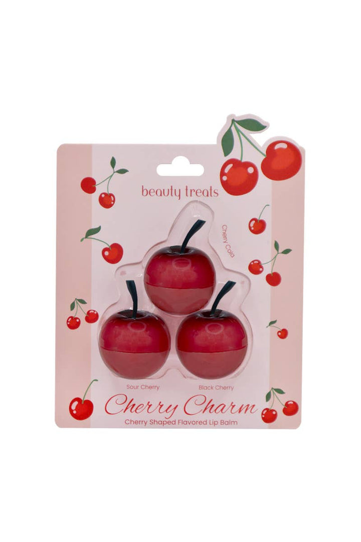 Beauty Treats 602-R Cherry Flavored Lip Balm Set - 3set PINEAPPLE Beauty Beauty Treats 602-R Cherry Flavored Lip Balm Set - 3set Bonjour Fete - Party Supplies