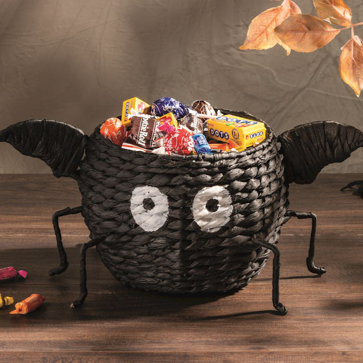 BAT CANDY BASKET Mud Pie Halloween Home Decor BAT CANDY BASKET Bonjour Fete - Party Supplies