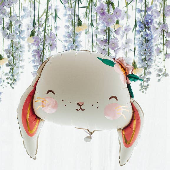 RABBIT FACE FOIL BALLOON THE BALLOON HUB RABBIT FACE FOIL BALLOON Bonjour Fete - Party Supplies