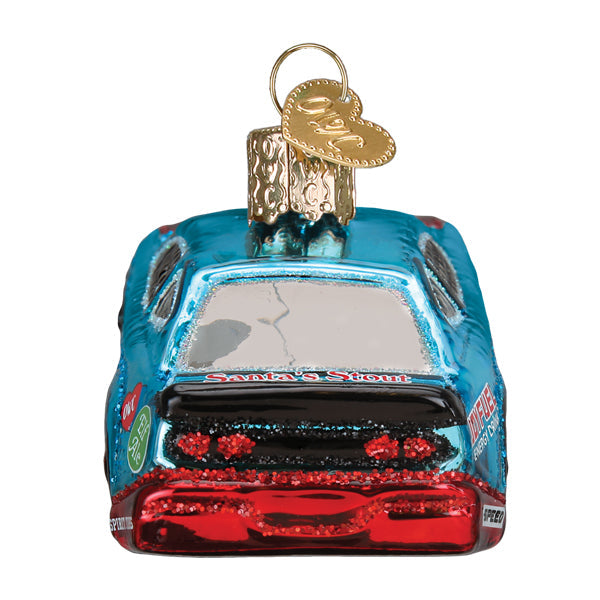 Racing Sports Car Ornament Old World Christmas 1.5 X 4 X 1.75 / 46113 Racing Sports Car Ornament Bonjour Fete - Party Supplies