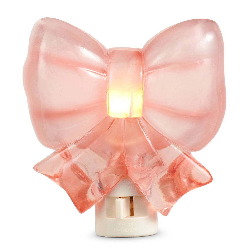 PINK BOW NIGHT LIGHT Raz Valentine's Day Gifts PINK BOW NIGHT LIGHT Bonjour Fete - Party Supplies