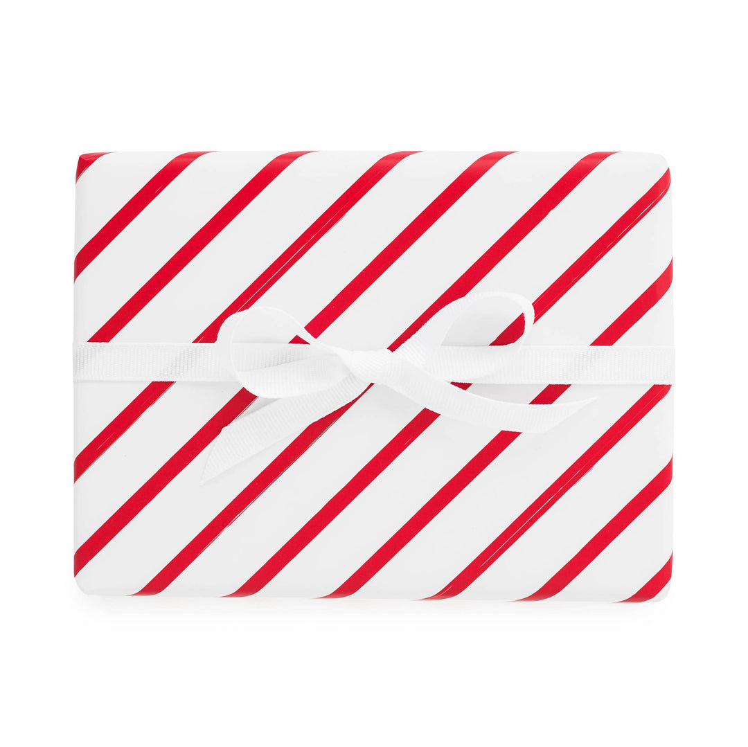 Red Diagonal Stripe, Wrapping Paper Roll Sugar Paper Red Diagonal Stripe, Wrapping Paper Roll Bonjour Fete - Party Supplies