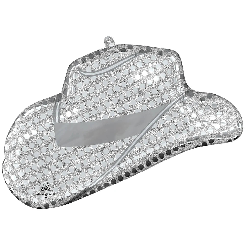 DISCO COWBOY HAT BALLOON LA Balloons Balloons DISCO COWBOY HAT BALLOON Bonjour Fete - Party Supplies
