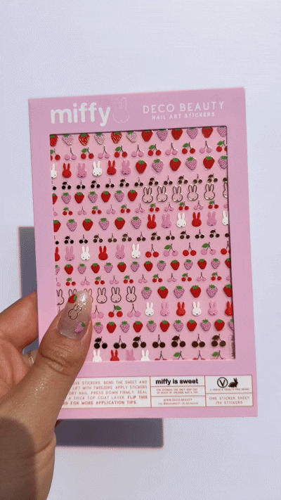 Nail Art Stickers - MIFFY IS SWEET Deco Beauty Nail Art Stickers - MIFFY IS SWEET Bonjour Fete - Party Supplies