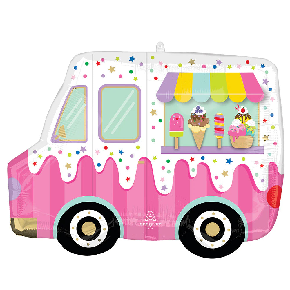ICE CREAM TRUCK BALLOON LA Balloons Balloons ICE CREAM TRUCK BALLOON Bonjour Fete - Party Supplies
