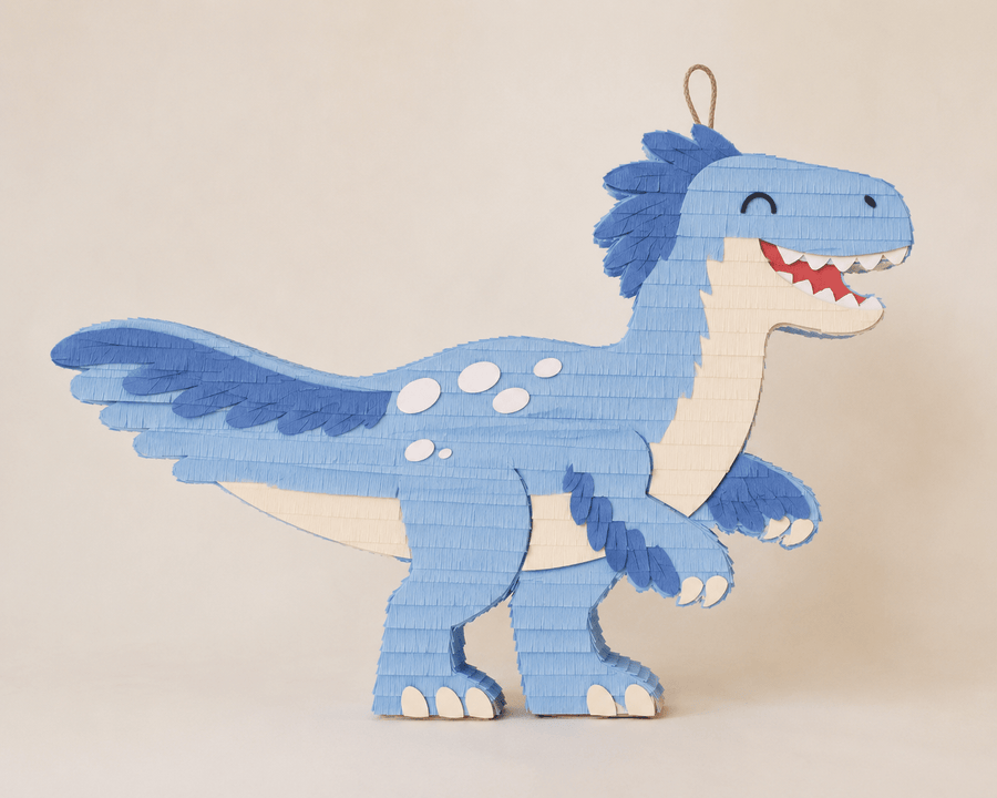 Dinosaur Pinata | Blue Velociraptor Birthday – Bonjour Fête