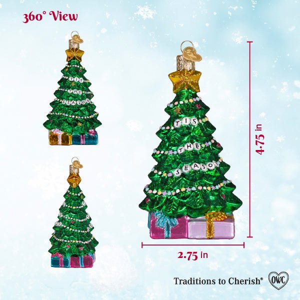 Friendship tree 360 view sizing chart marked 4.75 inches tall and 2.75 inches wide