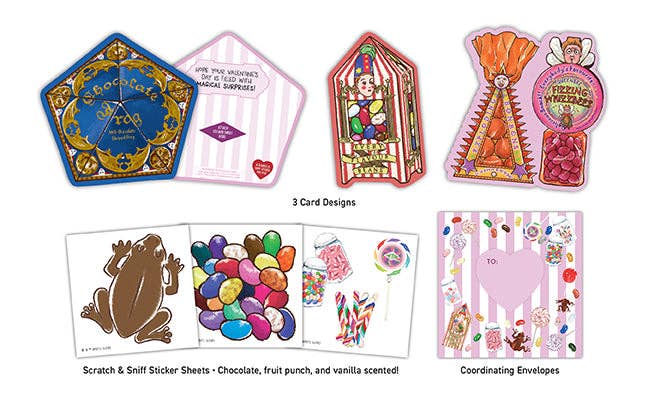 Harry Potter: Honeydukes Scratch & Sniff Sticker Valentines Insight Editions - #1 Pop Culture Publisher Harry Potter: Honeydukes Scratch & Sniff Sticker Valentines Bonjour Fete - Party Supplies
