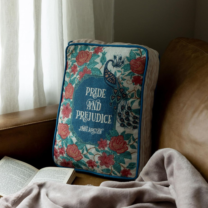 Book Shaped Pillow, Pride and Prejudice Steel Mill Gifts Throw Pillow Book Shaped Pillow, Pride and Prejudice Bonjour Fete - Party Supplies