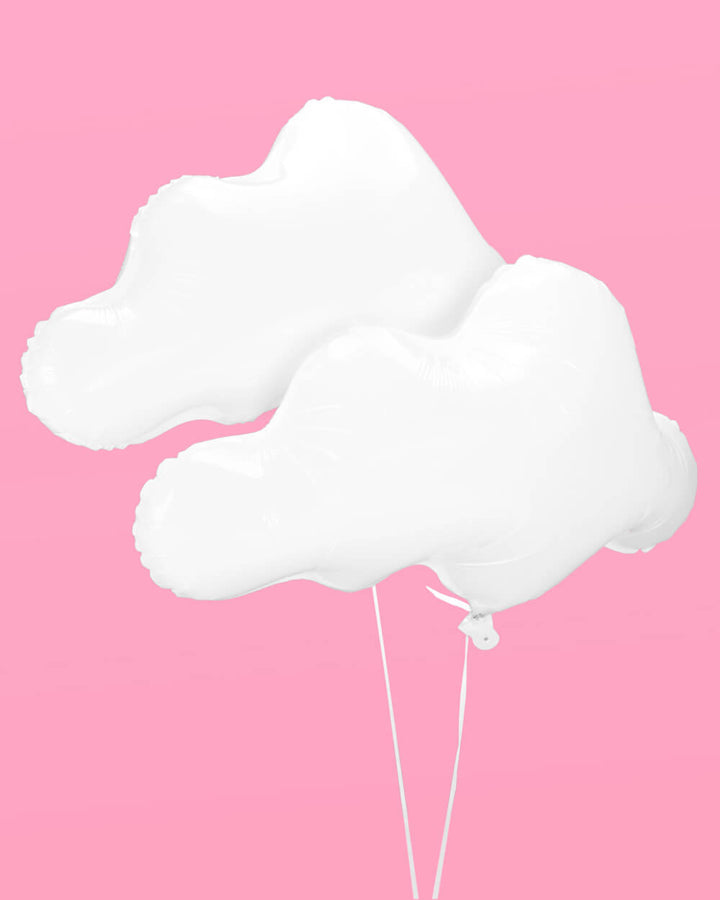 Cloud balloon backdrop close up
