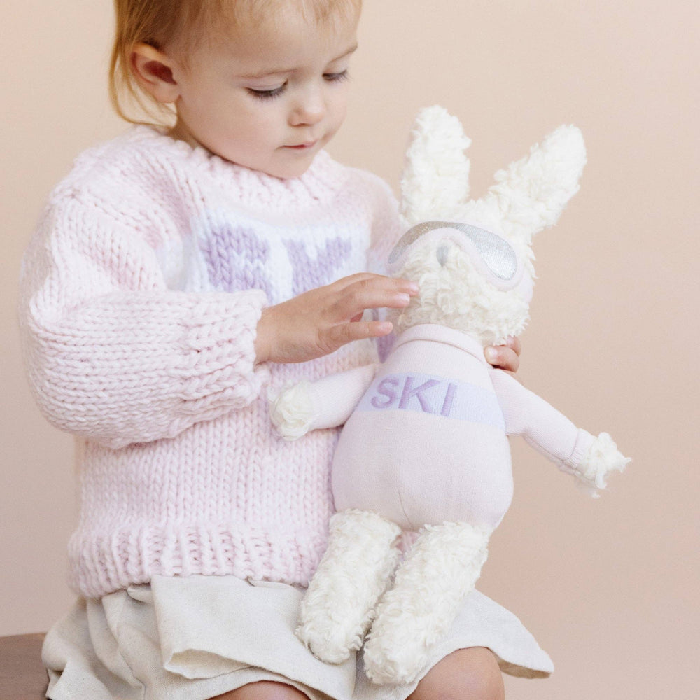 Plush Bunny Ski Toy Baby Kid Stuffed Animal Snow Resort Gift: Default Title The Blueberry Hill Plush Bunny Ski Toy Baby Kid Stuffed Animal Snow Resort Gift: Default Title Bonjour Fete - Party Supplies