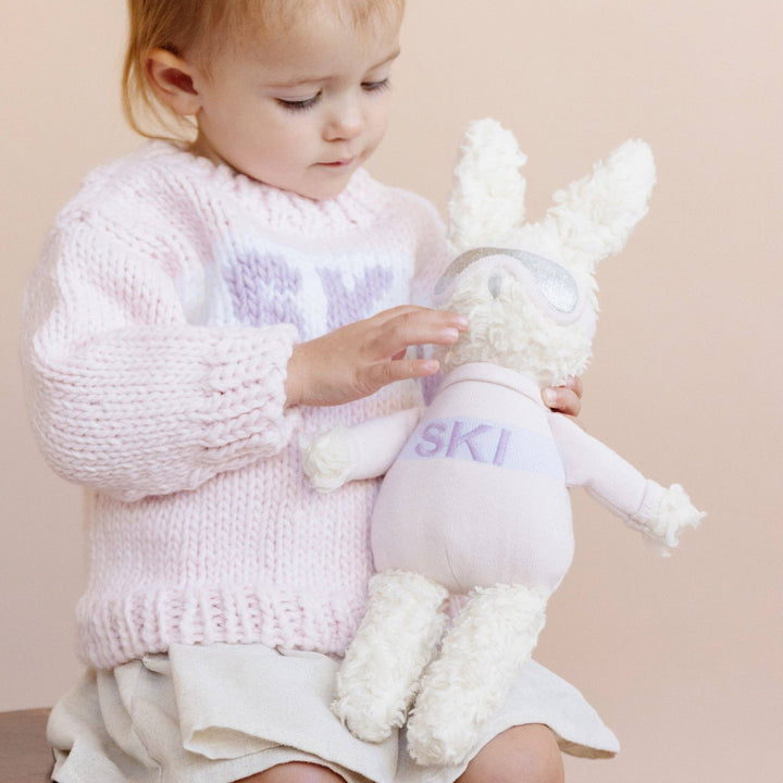 Plush Bunny Ski Toy Baby Kid Stuffed Animal Snow Resort Gift: Default Title The Blueberry Hill Plush Bunny Ski Toy Baby Kid Stuffed Animal Snow Resort Gift: Default Title Bonjour Fete - Party Supplies