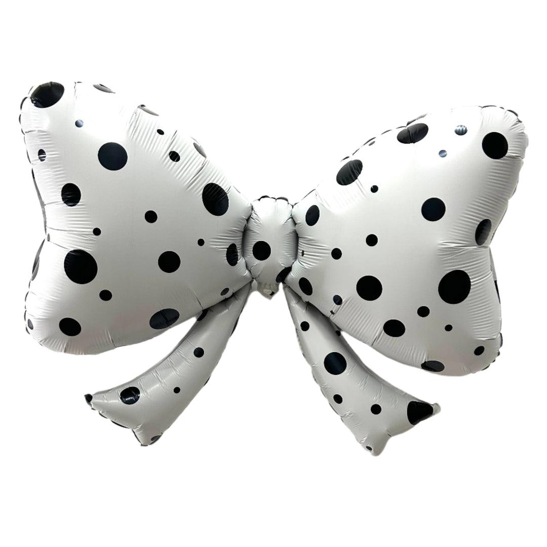 Polka Dot Bow Balloon 40" Burst Party Co Polka Dot Bow Balloon 40" Bonjour Fete - Party Supplies
