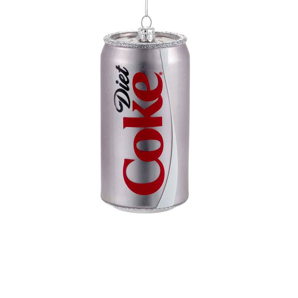 GLASS DIET COKE CAN ORNAMENT Kurt S. Adler, Inc. GLASS DIET COKE CAN ORNAMENT Bonjour Fete - Party Supplies