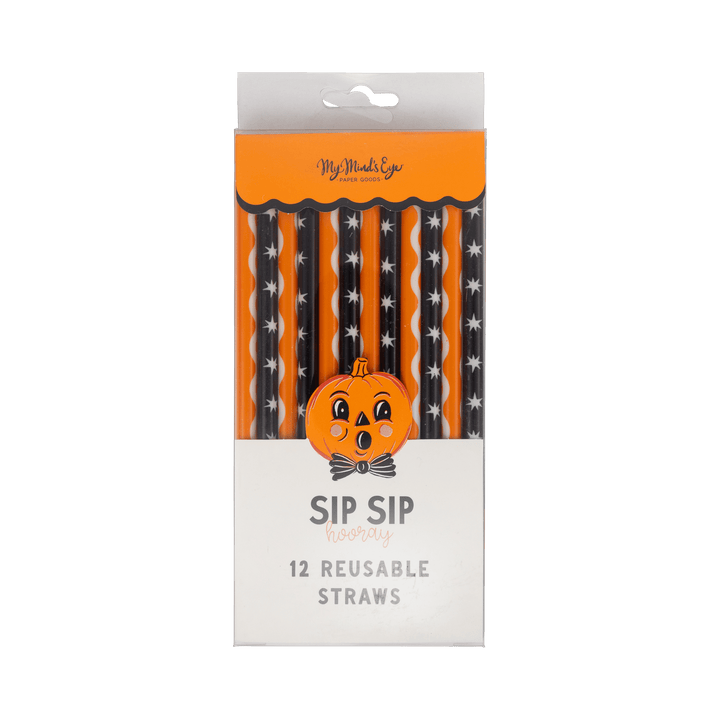 Vintage Ric Rac and Stars Reuseable Straws