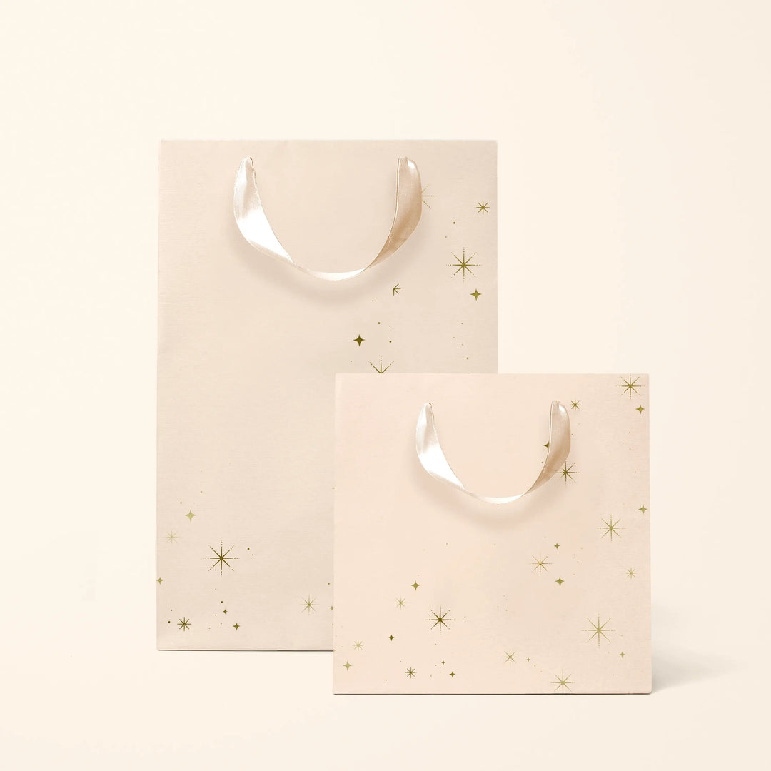 Gold Stars Gift Bag: Small Sunshine Studios Bonjour Fete - Party Supplies