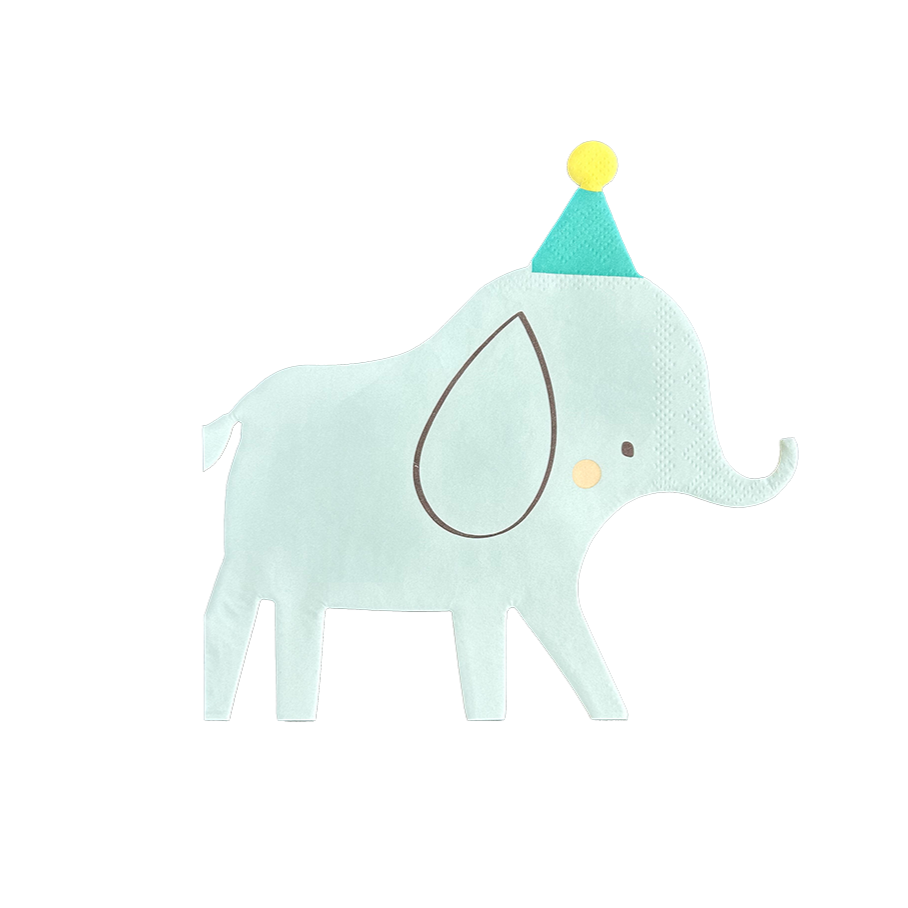 Little Celebrations Elephant Petite Napkins Jollity & Co. + Daydream Society Little Celebrations Elephant Petite Napkins Bonjour Fete - Party Supplies