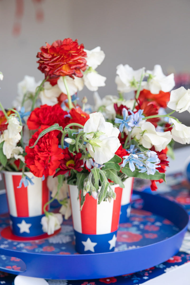 AMERICAN FLAG HAT CUPS My Mind’s Eye 0 Faire Bonjour Fete - Party Supplies